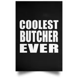 Coolest Butcher Ever - Poster Portrait