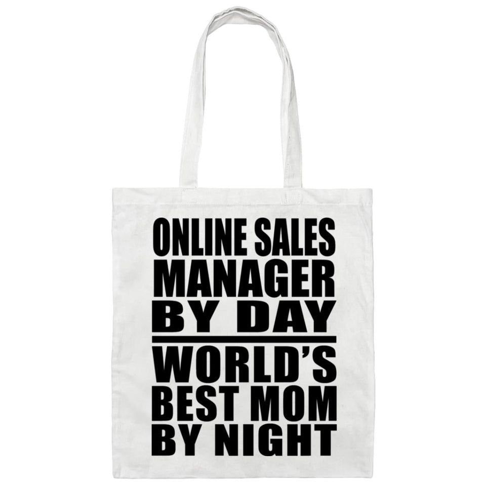 Online Sales Manager By Day World's Best Mom By Night - Tote Bag White
