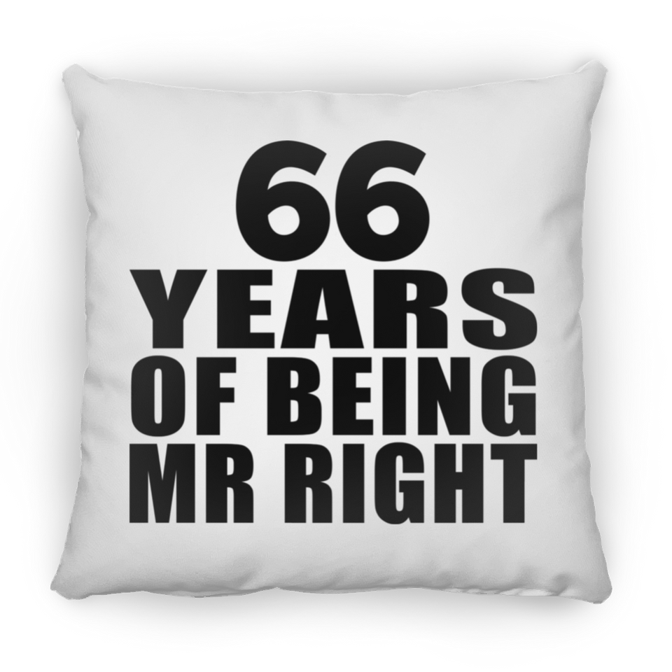 66th Anniversary 66 Years Of Being Mr Right - Throw Pillow