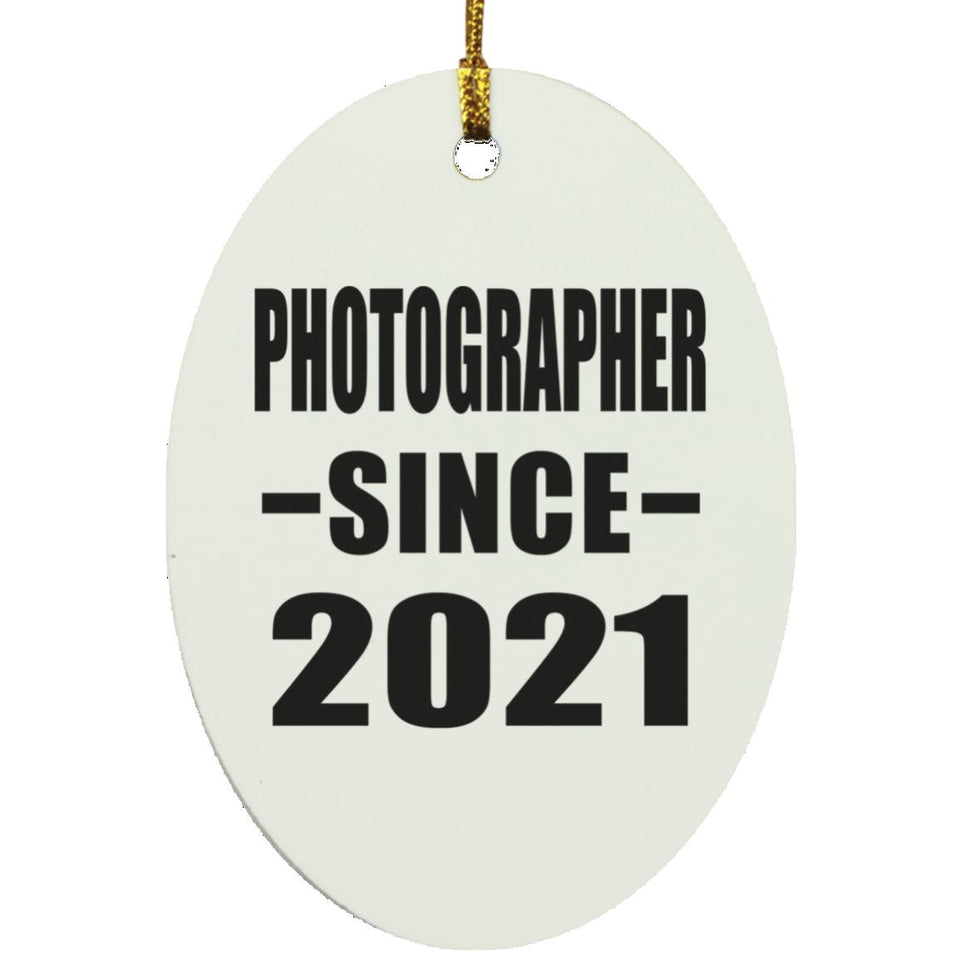 Photographer Since 2021 - Oval Ornament