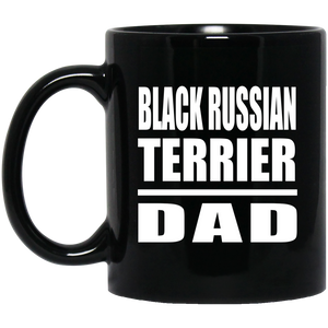 Black Russian Terrier Dad - 11oz Coffee Mug Black