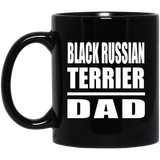 Black Russian Terrier Dad - 11oz Coffee Mug Black