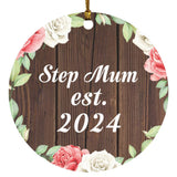 Step Mum Established Est. 2024 - Circle Ornament A