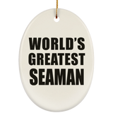 World's Greatest Seaman - Oval Ornament