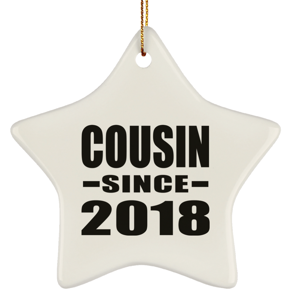 Cousin Since 2018 - Star Ornament