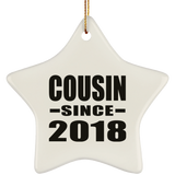 Cousin Since 2018 - Star Ornament