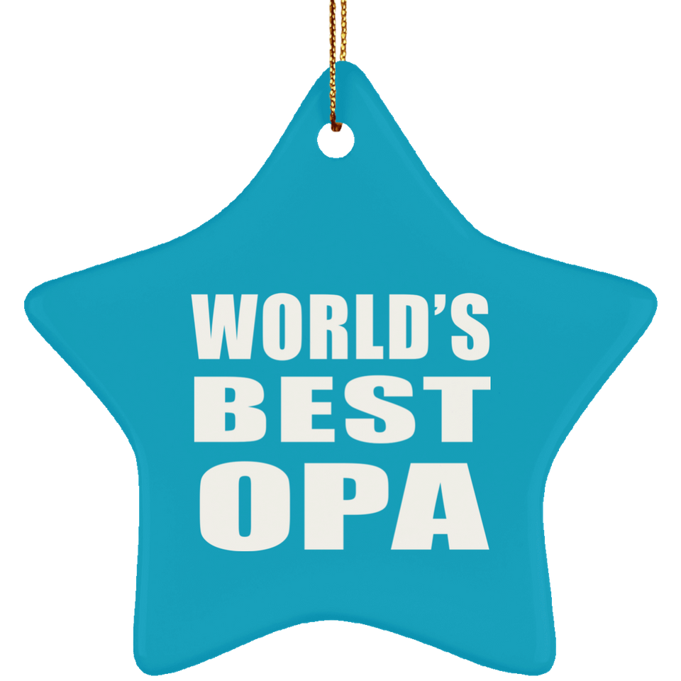 World's Best Opa - Star Ornament