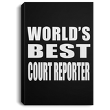 World's Best Court Reporter - Canvas Portrait