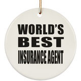 World's Best Insurance Agent - Circle Ornament