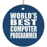 World's Best Computer Programmer - Circle Ornament