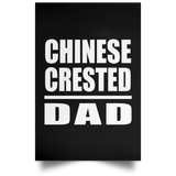 Chinese Crested Dad - Poster Portrait