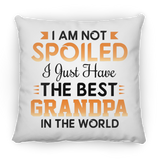 I Am Not Spoiled I Just Have The Best Grandpa In The World - Throw Pillow