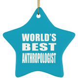 World's Best Anthropologist - Star Ornament