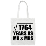 42nd Anniversary Square Root of 1764 Years As Mr & Mrs - Tote Bag White