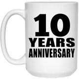 10th Anniversary 10 Years - 15 Oz Coffee Mug