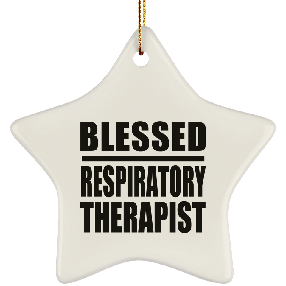 Blessed Respiratory Therapist - Star Ornament