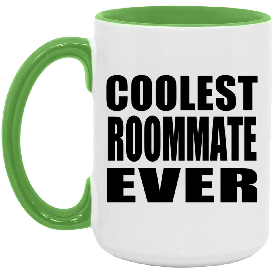 Coolest Roommate Ever - 15oz Accent Mug Green
