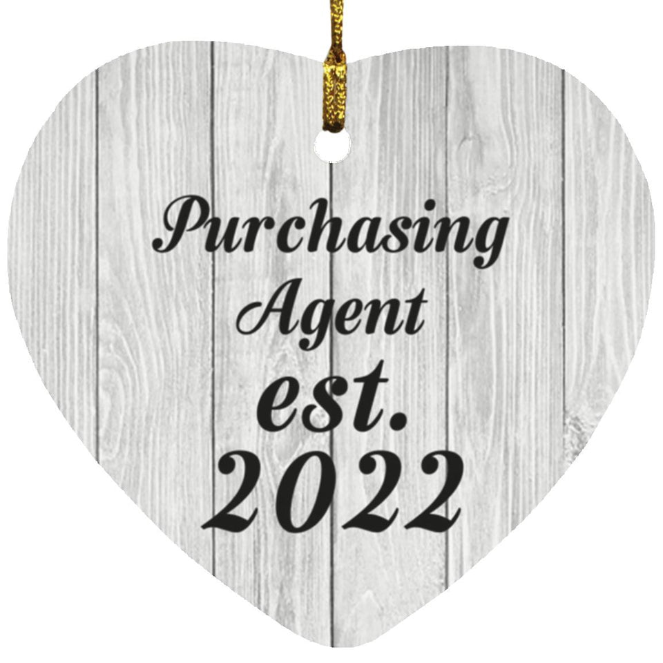 Purchasing Agent Established Est. 2022 - Heart Ornament F