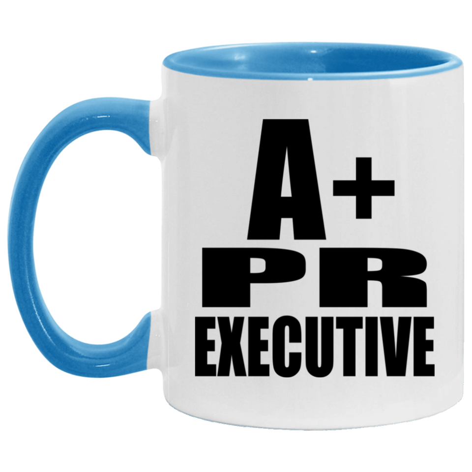 A+ Pr Executive - 11oz Accent Mug Blue