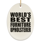 World's Best Furniture Upholsterer - Oval Ornament
