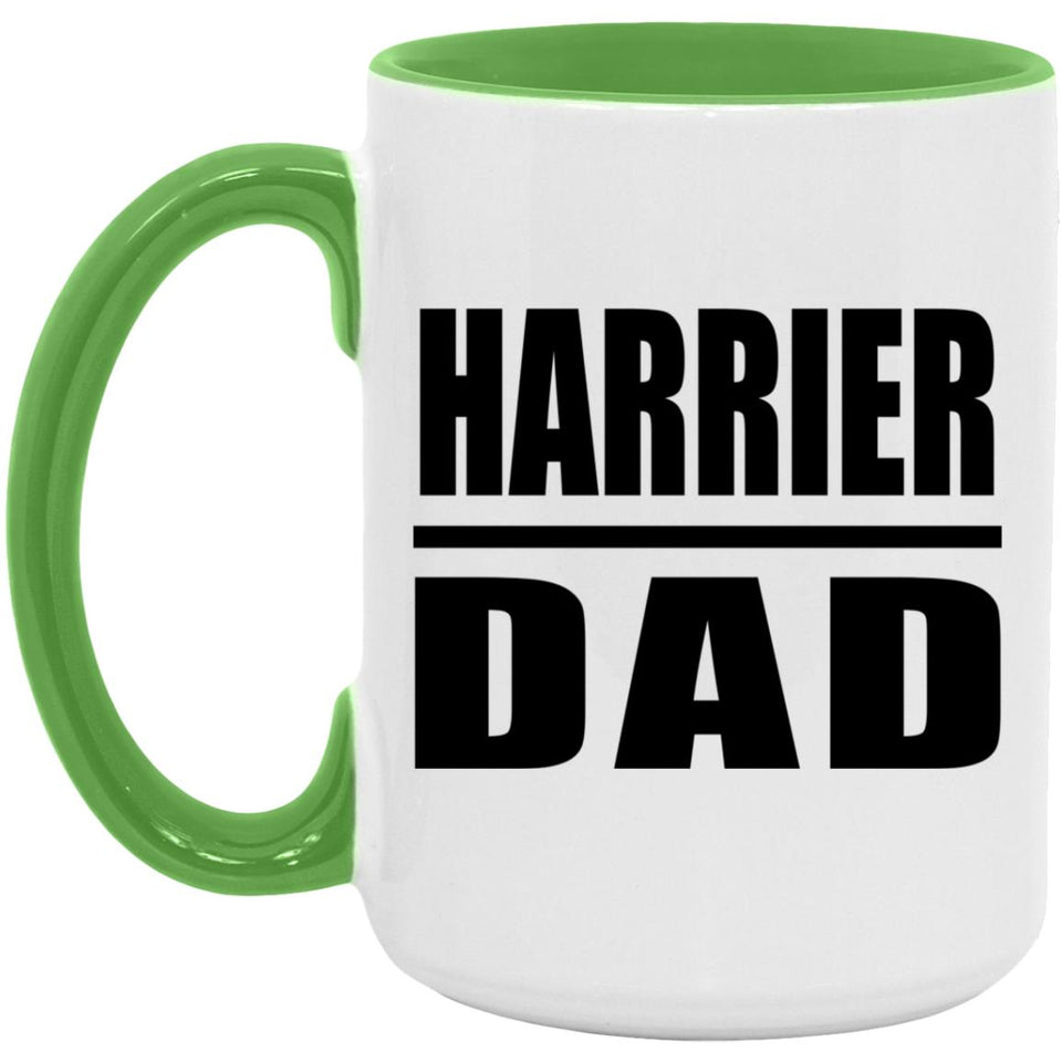 Harrier Dad - 15oz Accent Mug Green