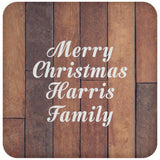 Merry Christmas Harris Family - Drink Coaster E