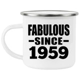 65th Birthday Fabulous Since 1959 - 12oz Camping Mug