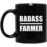 Badass Farmer - 11oz Coffee Mug Black
