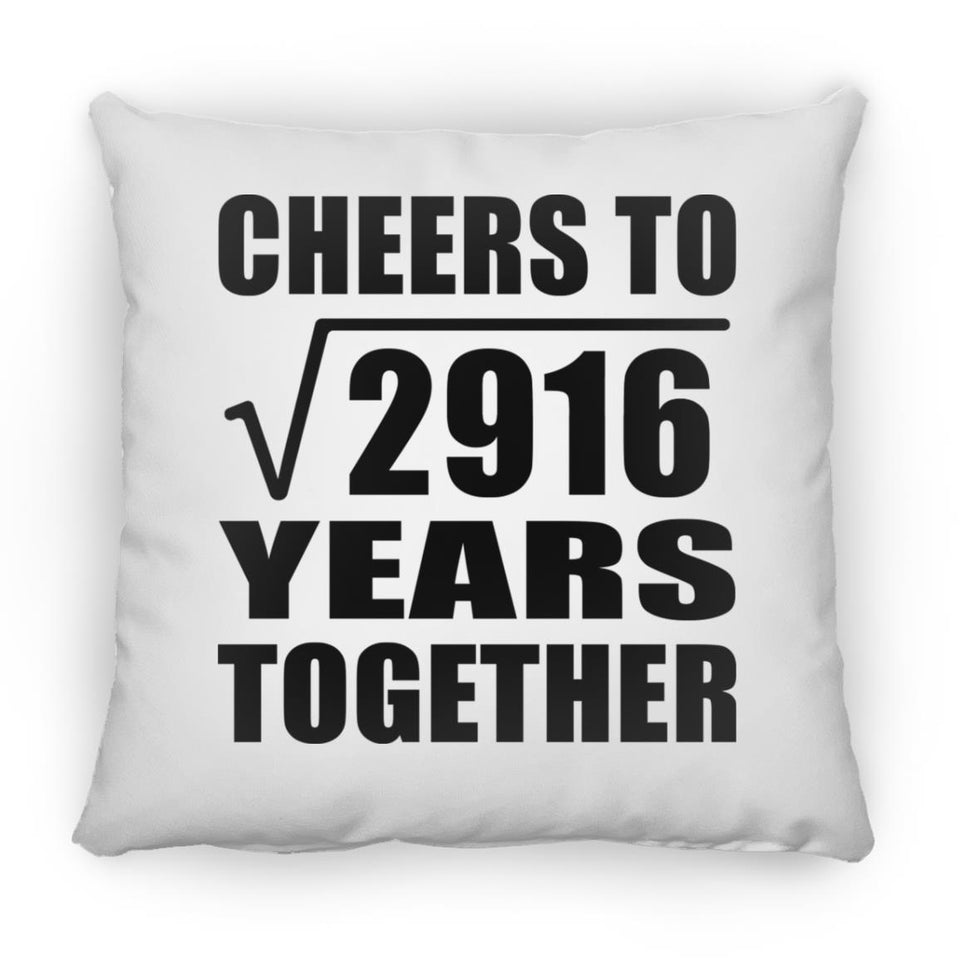 54th Anniversary Cheers To Square Root of 2916 Years Together - Throw Pillow