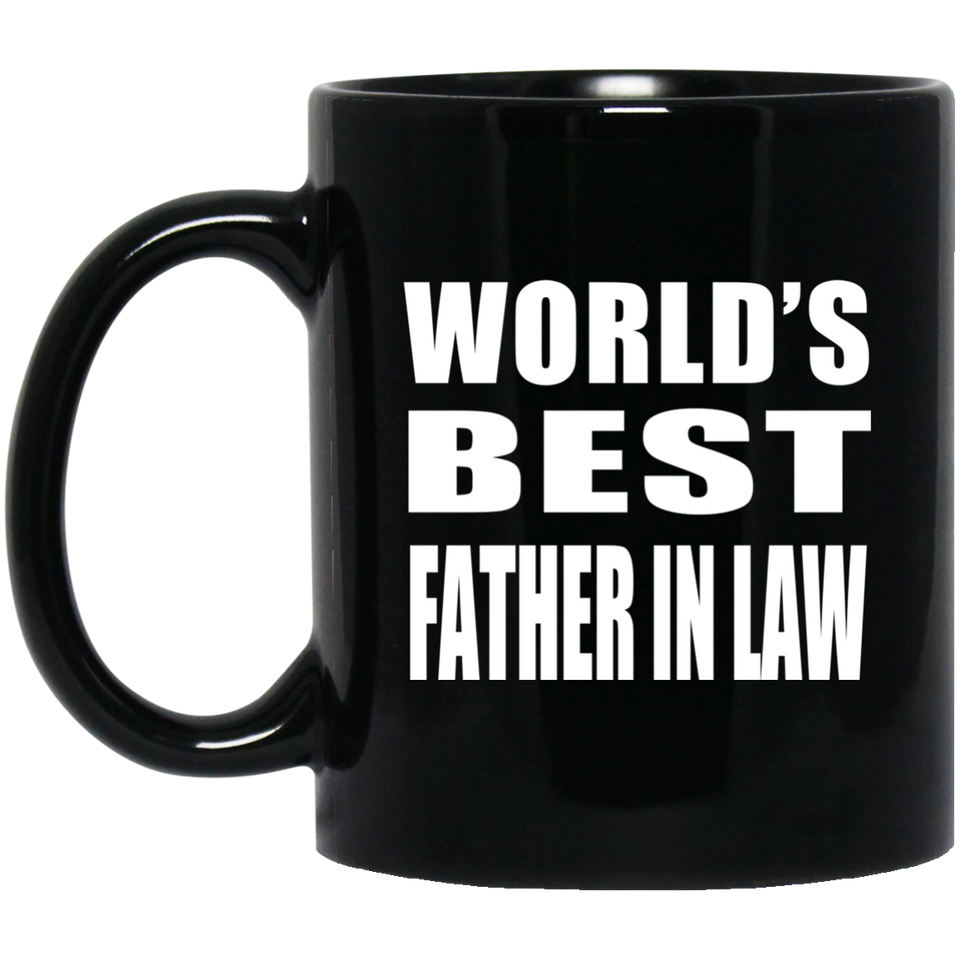 World's Best Father In Law - 11 Oz Coffee Mug Black