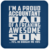 Proud Accountant Dad Of Awesome Son - Coaster