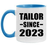 Tailor Since 2023 - 11oz Accent Mug Blue