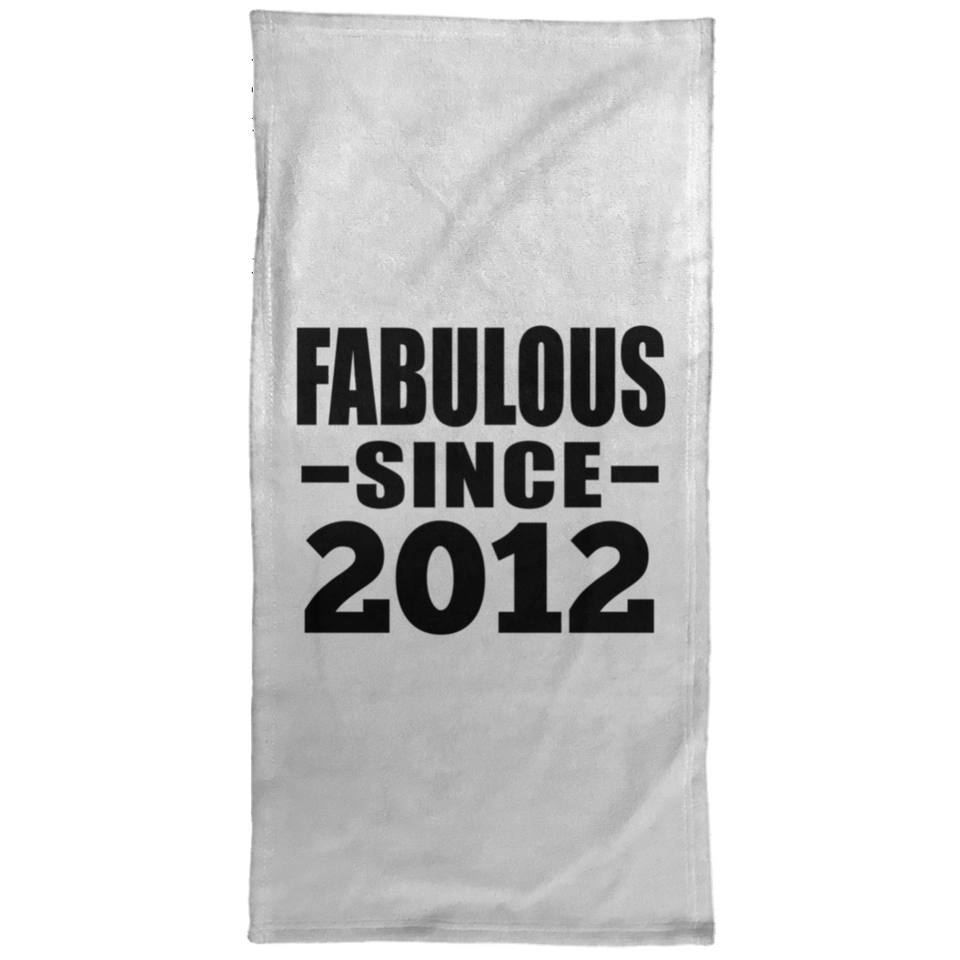 12th Birthday Fabulous Since 2012 - Hand Towel
