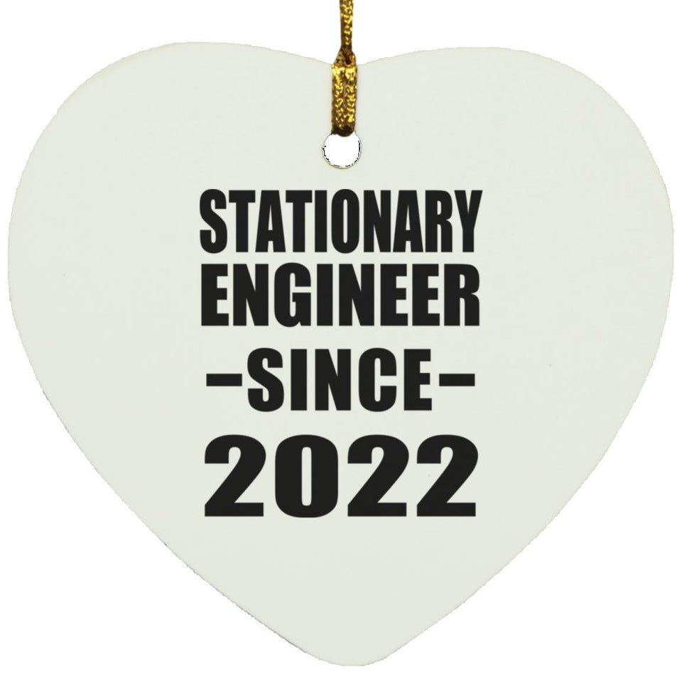 Stationary Engineer Since 2022 - Heart Ornament