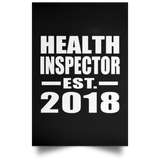 Health Inspector Established EST. 2018 - Poster Portrait