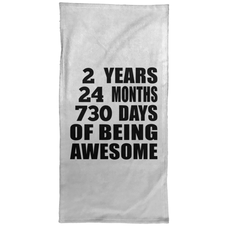 2nd Birthday 2 Years 24 Months 730 Days Of Awesome - Hand Towel