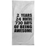 2nd Birthday 2 Years 24 Months 730 Days Of Awesome - Hand Towel