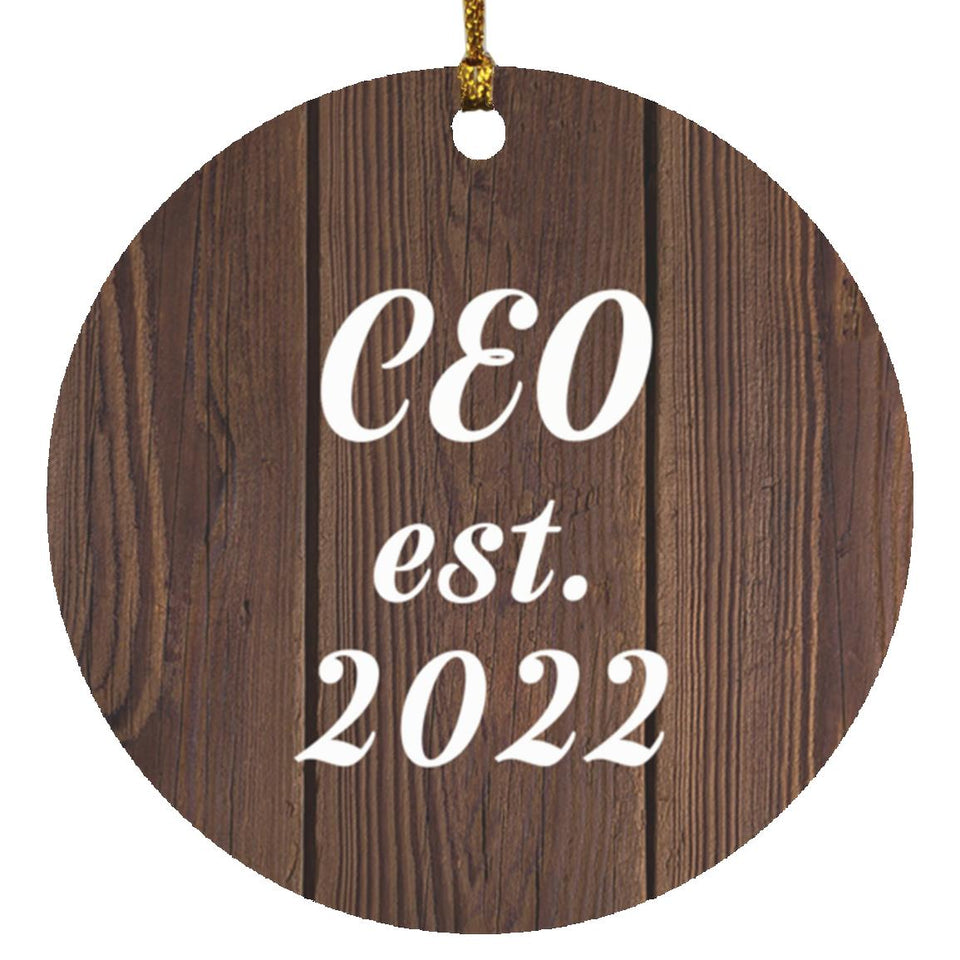 CEO Established Est. 2022 - Circle Ornament D
