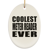 Coolest Meter Reader Ever - Oval Ornament