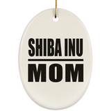 Shiba Inu Mom - Oval Ornament
