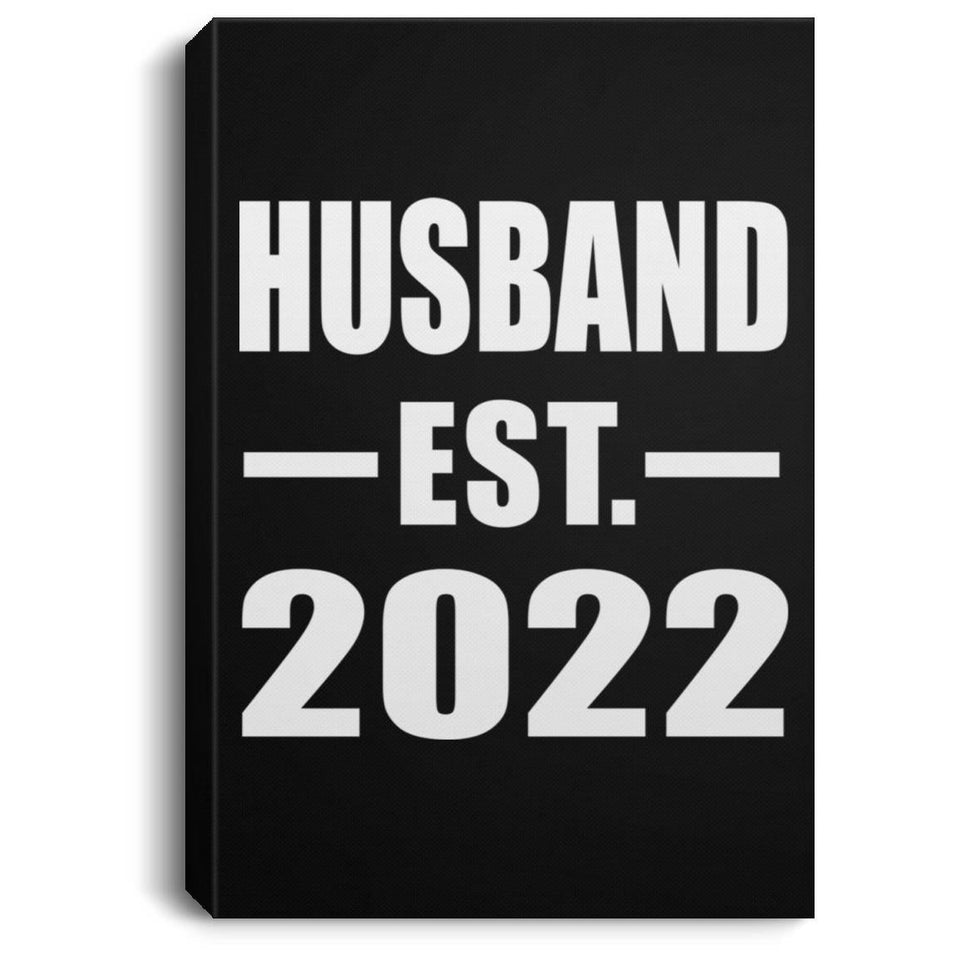 Husband Established EST. 2022 - Canvas Portrait