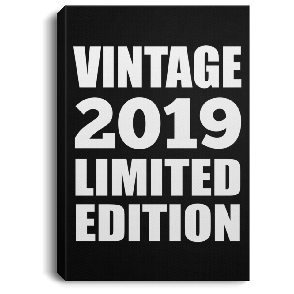 5th Birthday Vintage 2019 Limited Edition - Canvas Portrait