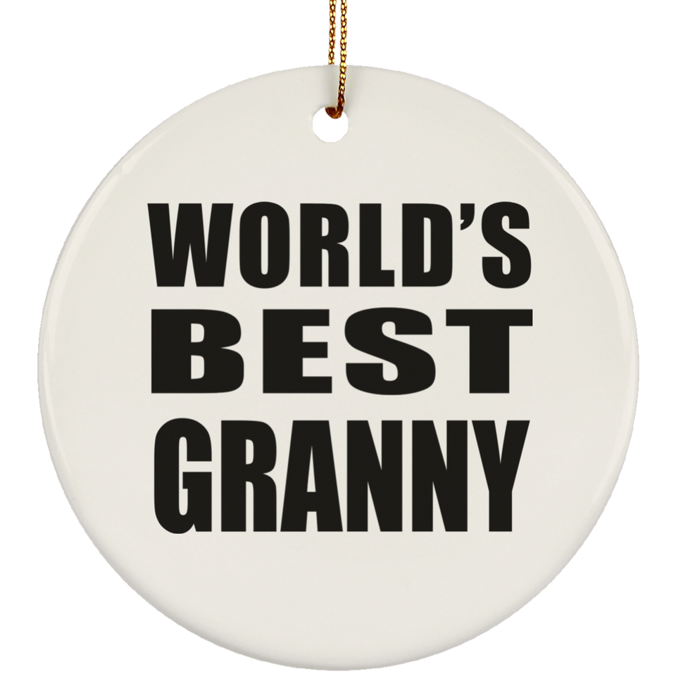World's Best Granny - Circle Ornament