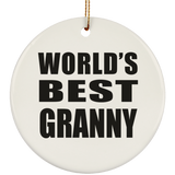 World's Best Granny - Circle Ornament