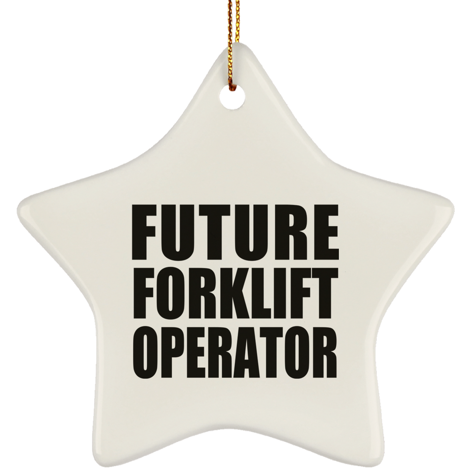 Future Forklift Operator - Star Ornament