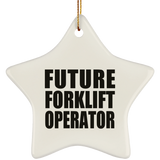 Future Forklift Operator - Star Ornament