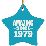 45th Birthday Amazing Since 1979 - Star Ornament