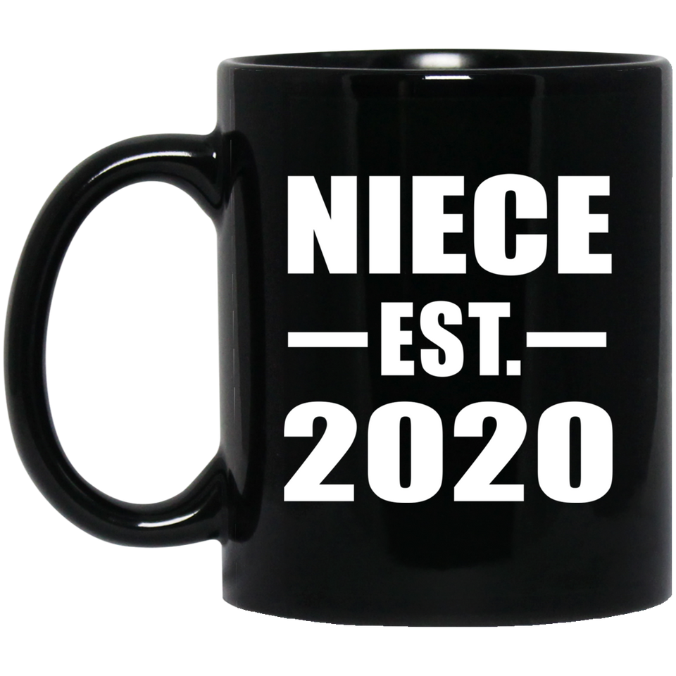 Niece Established EST. 2020 - 11oz Coffee Mug Black