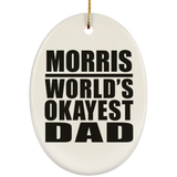 Morris World's Okayest Dad - Oval Ornament