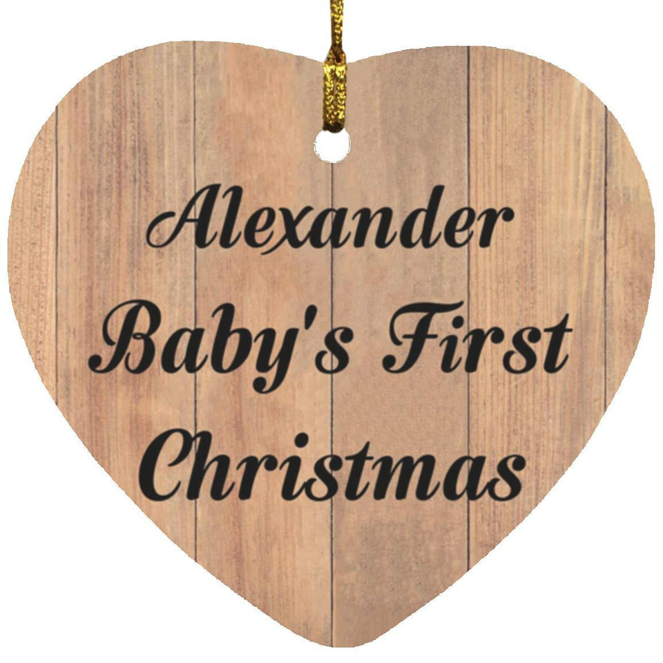 Alexander Baby's First Christmas - Heart Ornament C